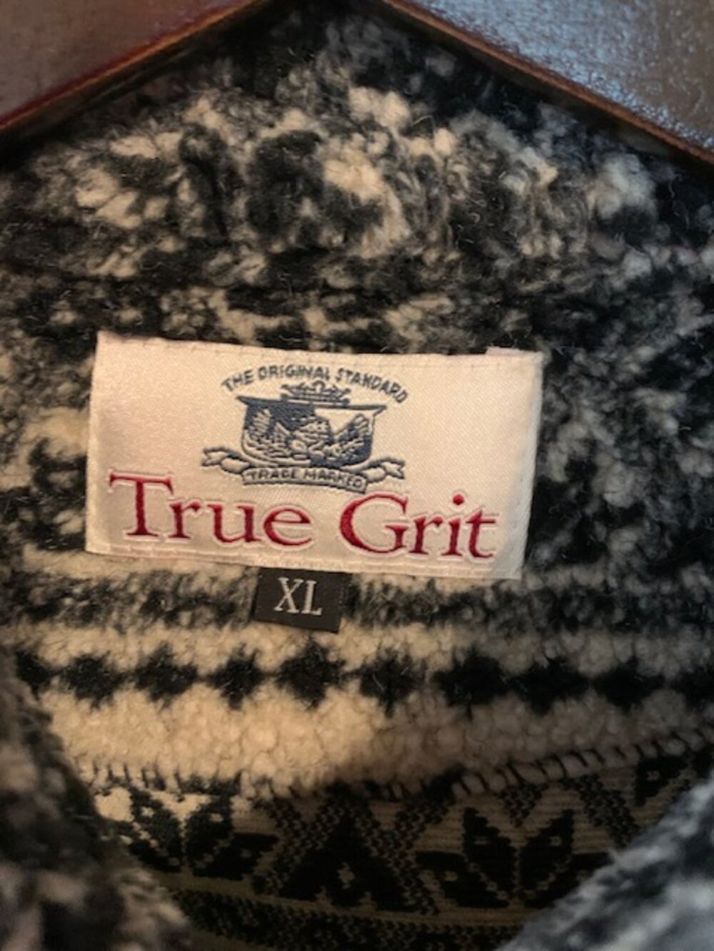 True Grit Brand Men's Sherpa Fleece Jacket, Size XL - Picture 3 of 4